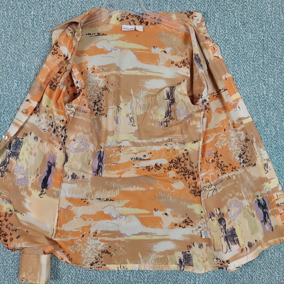 Vintage Wrangler Women's Artistic Western Button-Down Shirt, Made in USA - Picture 10 of 14